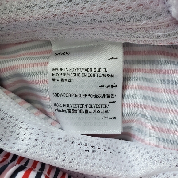 NWT Club Room Blue Red White Striped Swim Trunks - Picture 6 of 6